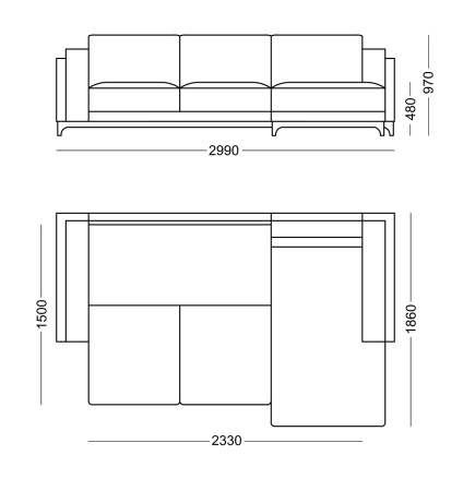 Диван угловой Манхэттен шенилл серый